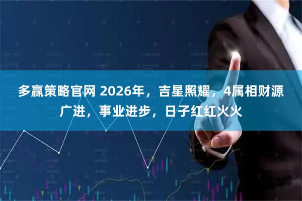 多赢策略官网 2026年,吉星照耀,4属相财源广进,事业进步,日子红红火火
